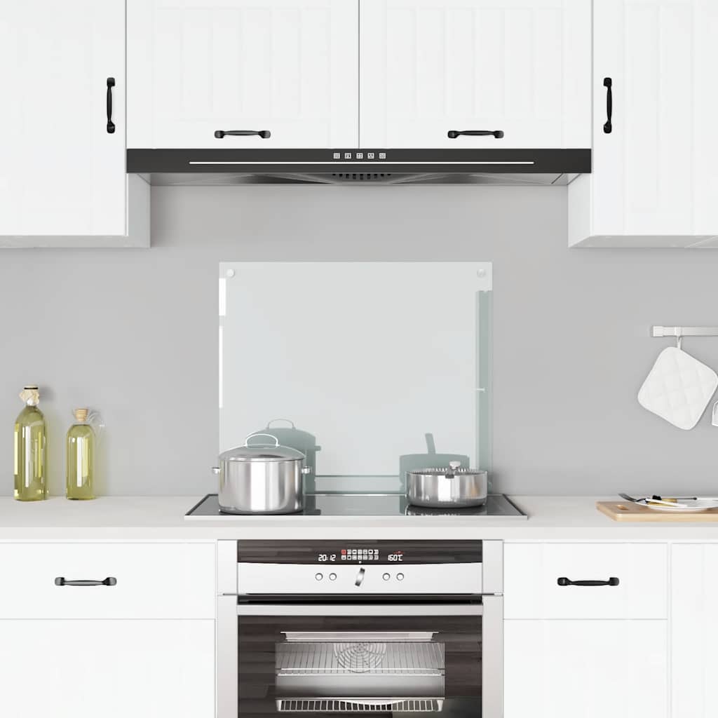 Kitchen Backsplash Transparent 70 x 60 cm Tempered Glass