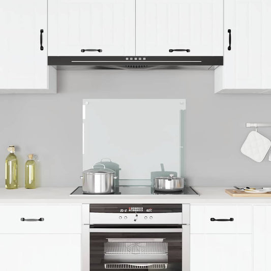 Kitchen Backsplash Transparent 70 x 60 cm Tempered Glass