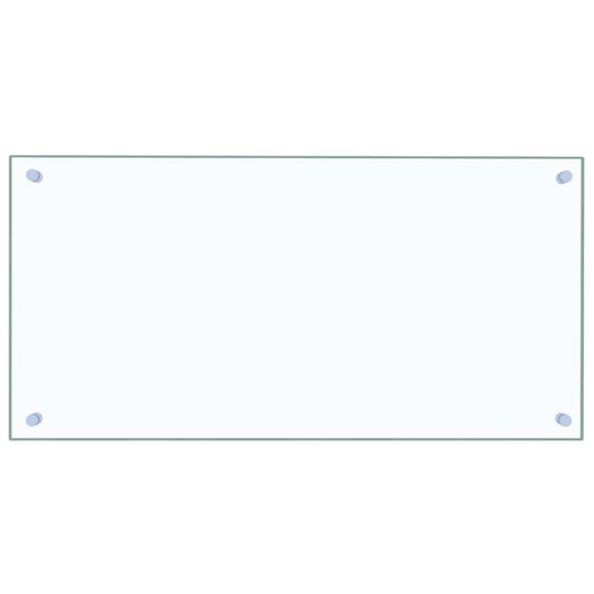 Kitchen Backsplash Transparent 80 x 40 cm Tempered Glass
