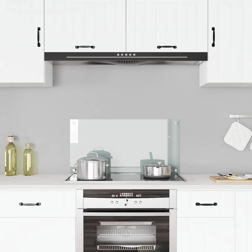 Kitchen Backsplash Transparent 80 x 40 cm Tempered Glass