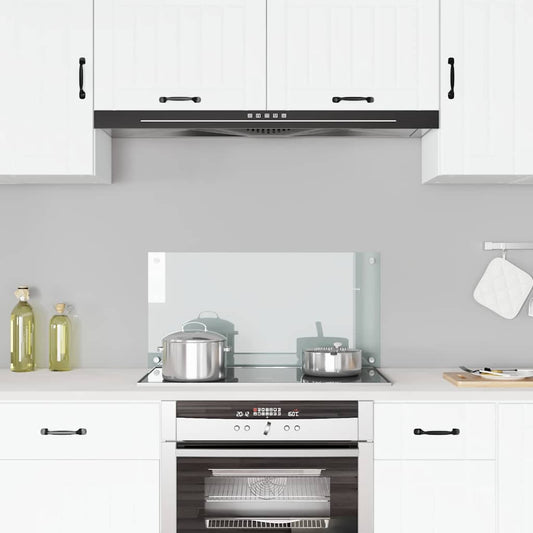 Kitchen Backsplash Transparent 80 x 40 cm Tempered Glass
