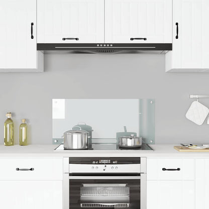 Kitchen Backsplash Transparent 90 x 40 cm Tempered Glass