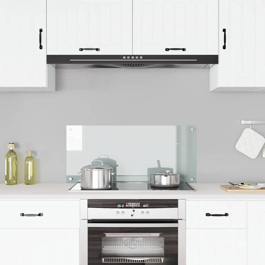 Kitchen Backsplash Transparent 90 x 40 cm Tempered Glass