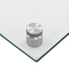 Kitchen Backsplash Transparent 90 x 60 cm Tempered Glass
