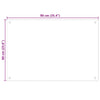 Kitchen Backsplash Transparent 90 x 60 cm Tempered Glass