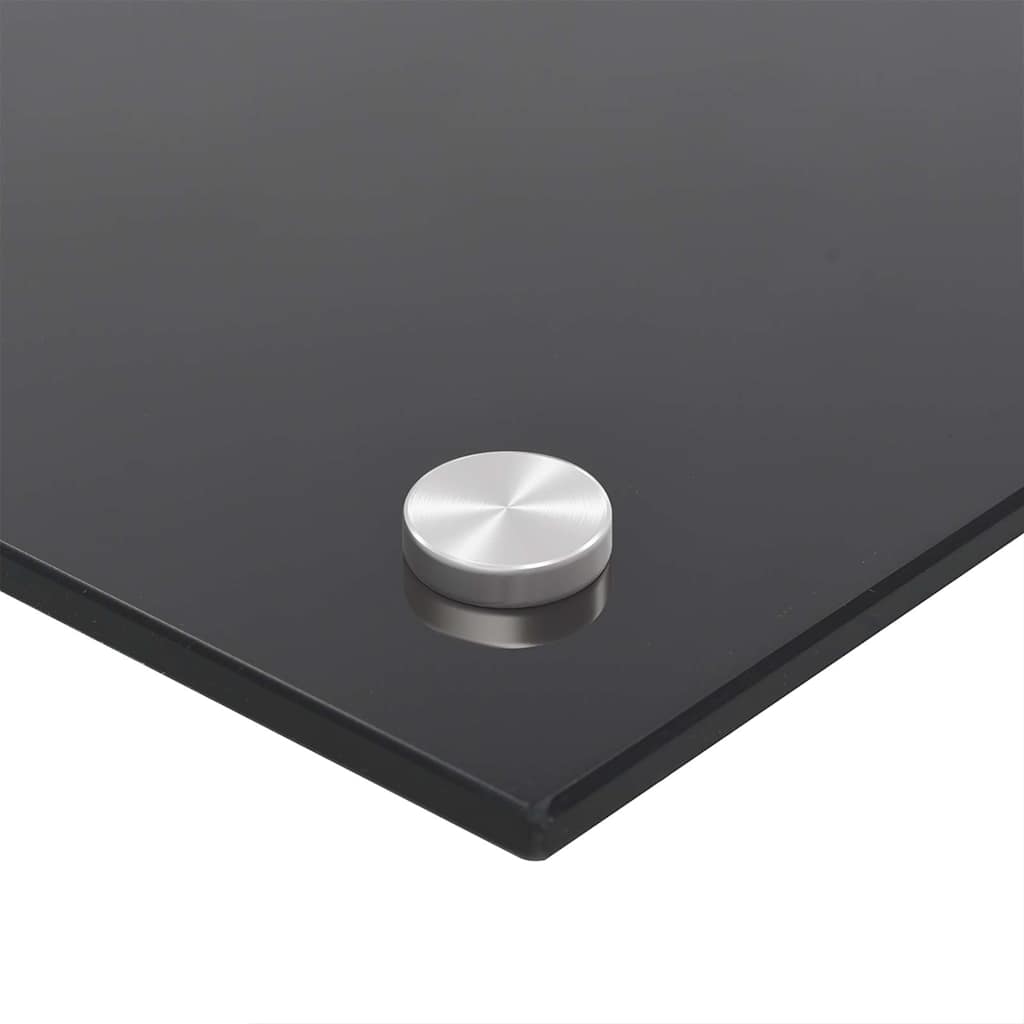 Kitchen Backsplash Black 100 x 40 cm Tempered Glass
