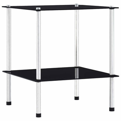 Shelf | Black | Tempered glass, stainless steel | Compact | Shelf