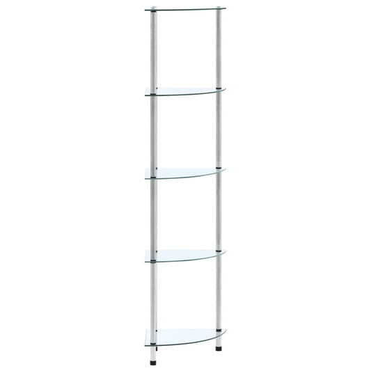 Shelf | Transparent | Tempered Glass, Stainless Steel | Medium | Square