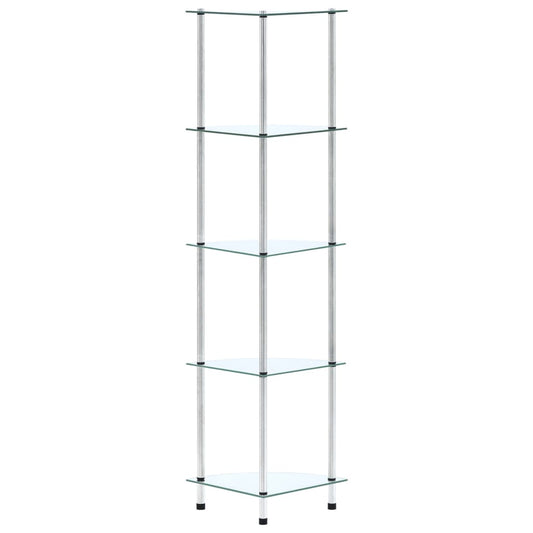 Shelf | Transparent | Tempered Glass, Stainless Steel | Medium | Square