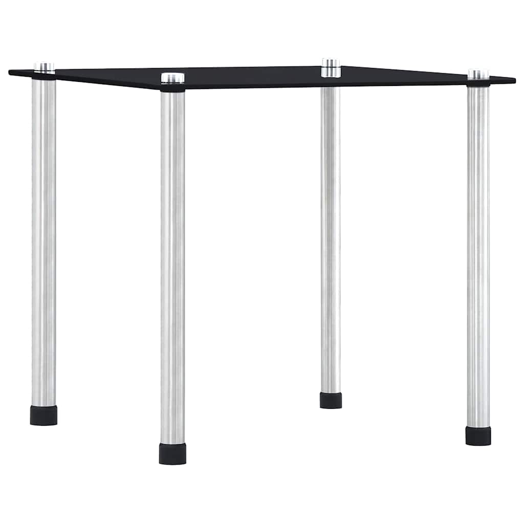Nesting Table | Set of 3 | Black | Tempered glass and aluminium | 3 sizes