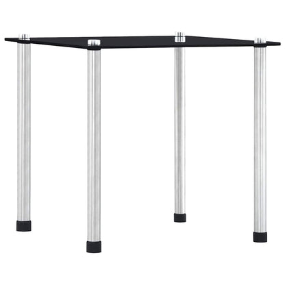 Nesting Table | Set of 3 | Black | Tempered glass and aluminium | 3 sizes