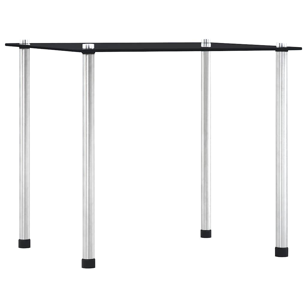 Nesting Table | Set of 3 | Black | Tempered glass and aluminium | 3 sizes