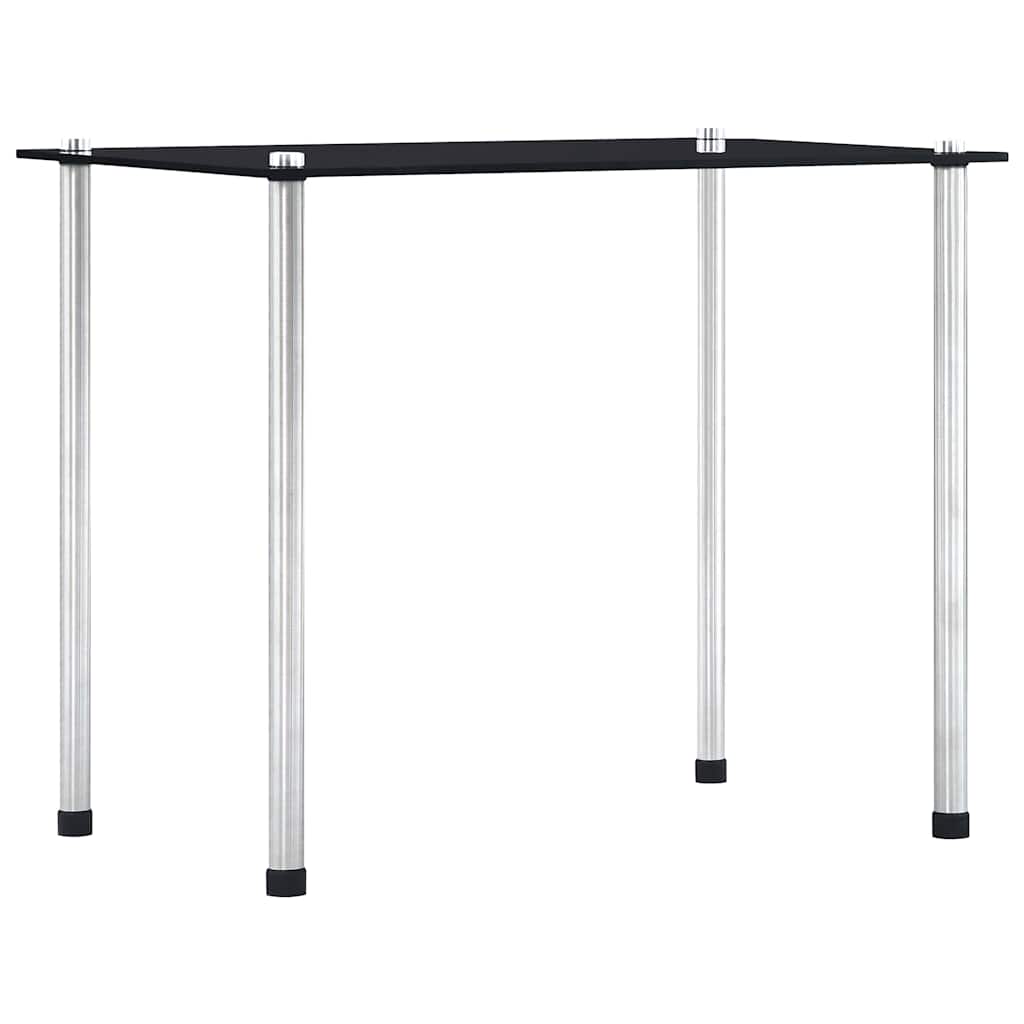 Nesting Table | Set of 3 | Black | Tempered glass and aluminium | 3 sizes