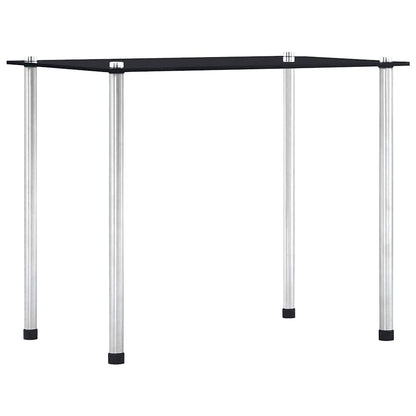 Nesting Table | Set of 3 | Black | Tempered glass and aluminium | 3 sizes
