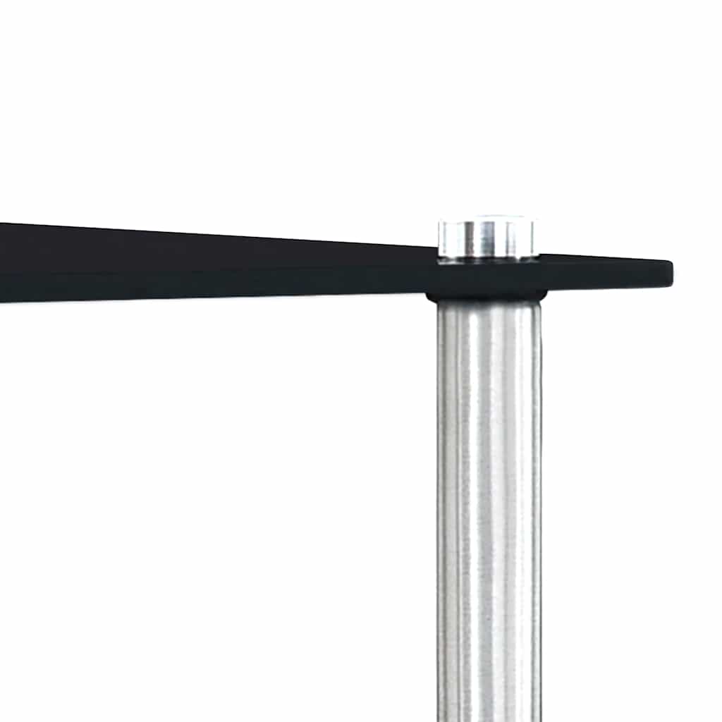Nesting Table | Set of 3 | Black | Tempered glass and aluminium | 3 sizes