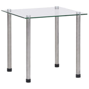 Nesting Tables 3 pcs Transparent Tempered Glass