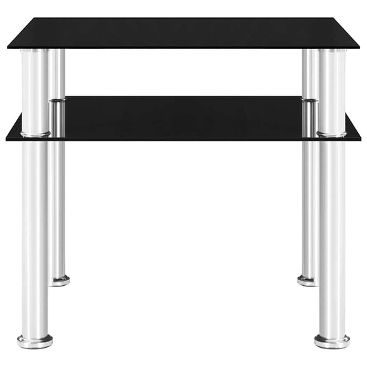 Side Table | Black | Tempered glass | Medium | Modern | Side Table