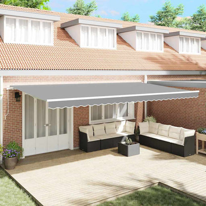 Awning Frame Manual White 600 x 300 cm Aluminium
