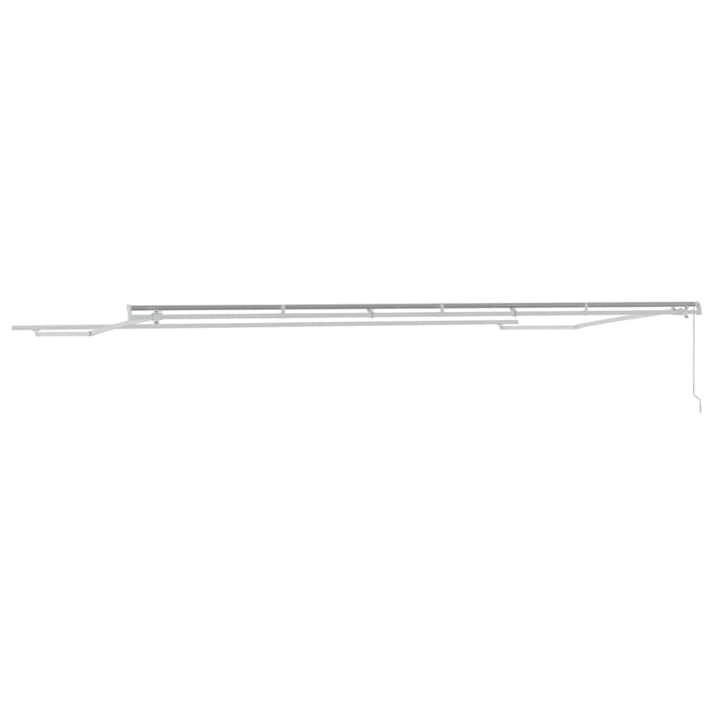 Awning Frame Manual White 600 x 300 cm Aluminium