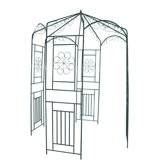 Garden Arch | Dark Green | Wrought Iron | Large | Durable | Garden Arch