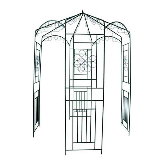 Garden Arch | Dark Green | Wrought Iron | Large | Durable | Garden Arch