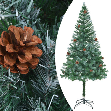 Artificial Christmas Tree with Pinecones 180 cm