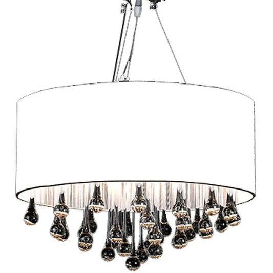 Chandelier | Chrome | Metal | Medium | Decorative Inlays | Chandelier