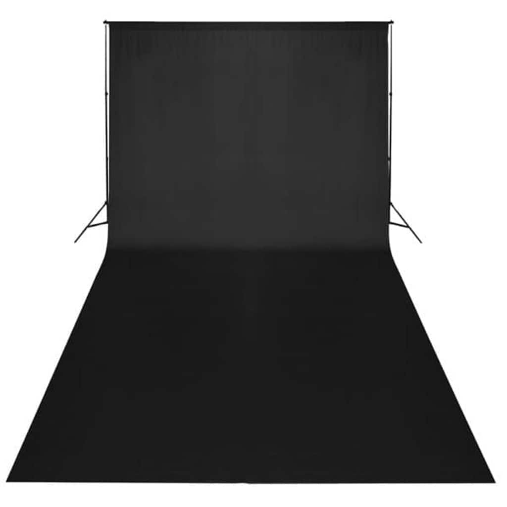 Backdrop Cotton without Stand Black 600x300 cm