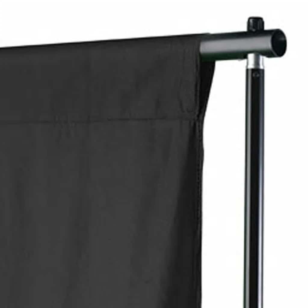 Backdrop Cotton without Stand Black 600x300 cm