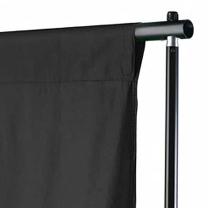 Backdrop Cotton without Stand Black 600x300 cm