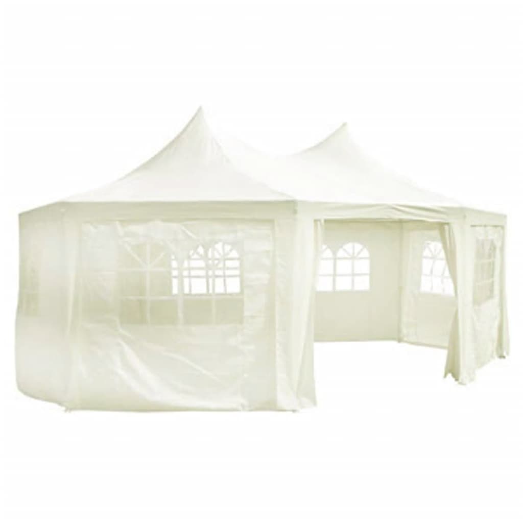 Octagonal Party Tent Cream 19.7'x14.4'x11.5'