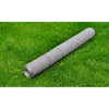 Mesh Fence Galvanised Steel Hexagon 1x25 m Silver