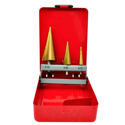 3 Piece HSS Step Drill Set