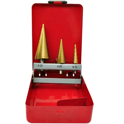 3 Piece HSS Step Drill Set