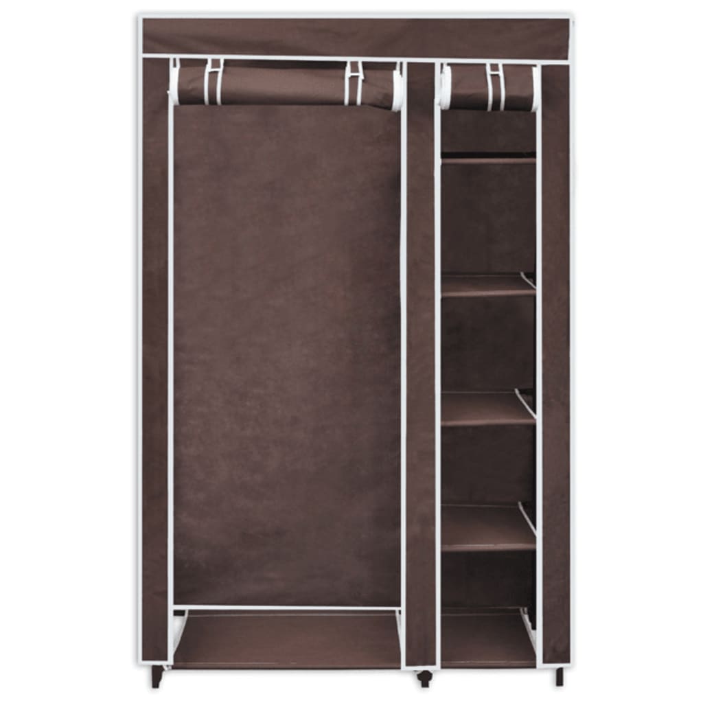 Fabric Wardrobe Brown