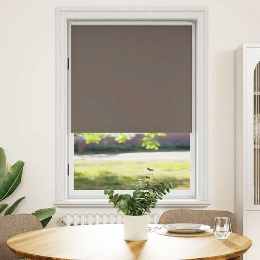 Roller blind blackout 84.4x175 cm Fabric Width 80 cm coffee