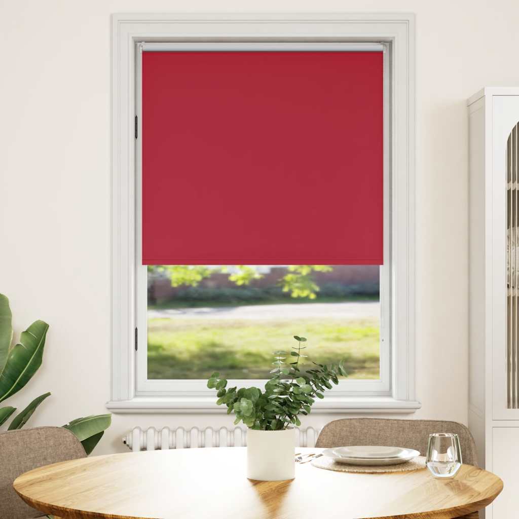 Roller blind blackout 84.4x175 cm Fabric Width 80 cm red