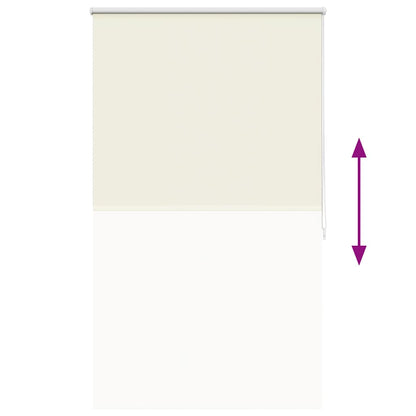Roller blind blackout 124.4x175 cm Fabric Width 120 cm off white