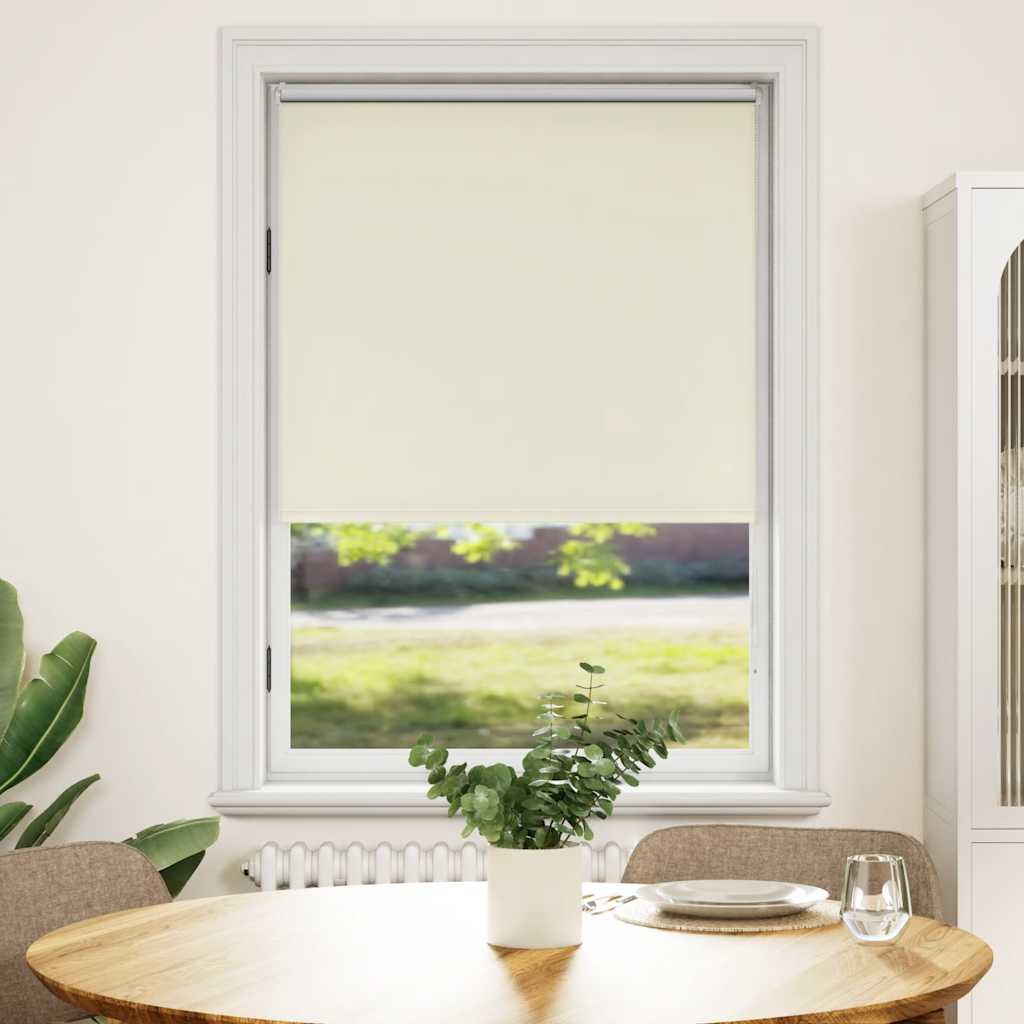 Roller blind blackout 124.4x175 cm Fabric Width 120 cm off white