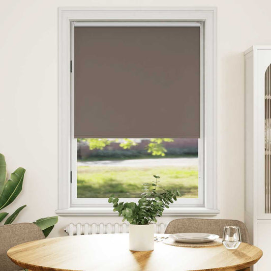 Roller blind blackout 124.4x175 cm Fabric Width 120 cm coffee