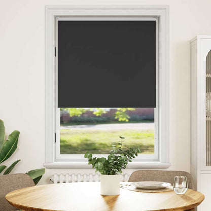 Roller blind blackout 124.4x175 cm Fabric Width 120 cm black