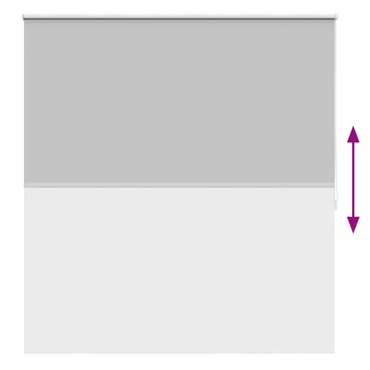Roller blind blackout 144.4x175 cm Fabric Width 140 cm grey