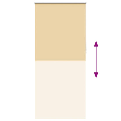 Roller blind blackout 84.4x230 cm Fabric Width 80 cm beige