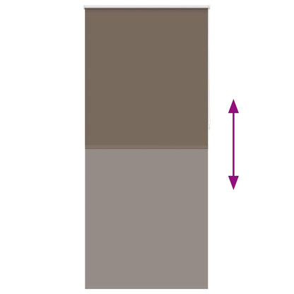 Roller blind blackout 84.4x230 cm Fabric Width 80 cm coffee