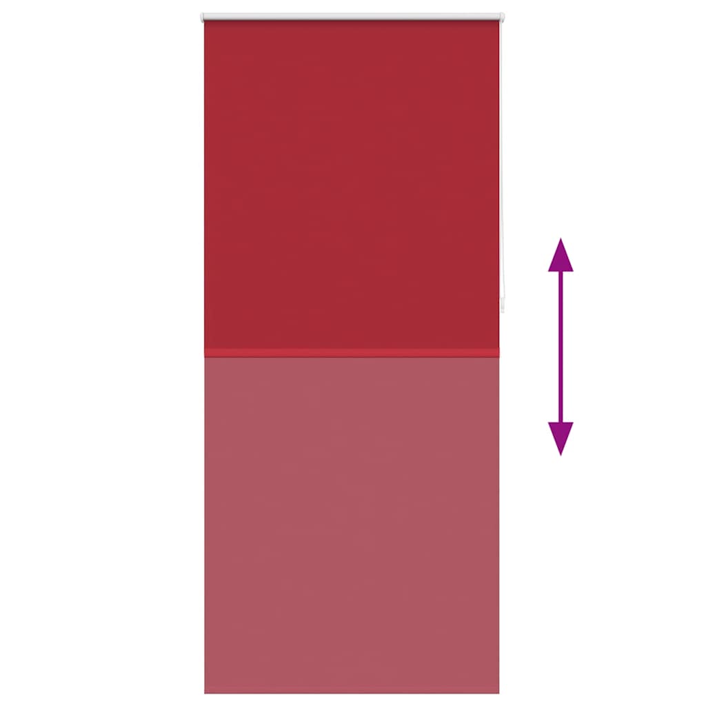 Roller blind blackout 124.4x230 cm Fabric Width 120 cm red