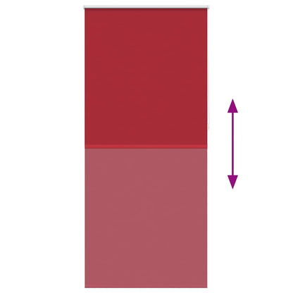 Roller blind blackout 124.4x230 cm Fabric Width 120 cm red