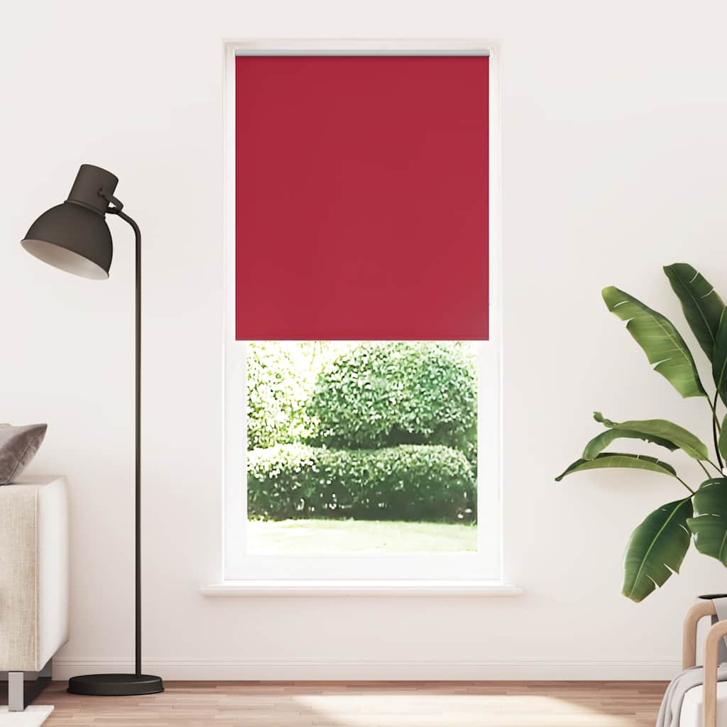 Roller blind blackout 124.4x230 cm Fabric Width 120 cm red