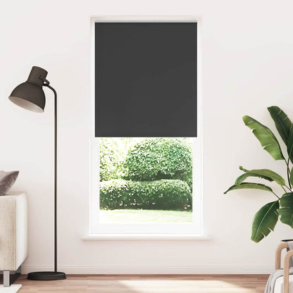 Roller blind blackout 124.4x230 cm Fabric Width 120 cm black