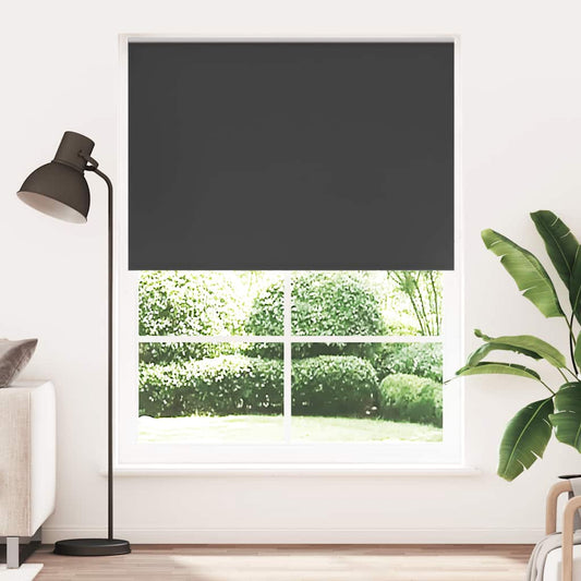 Roller blind blackout 164.4x230 cm Fabric Width 160 cm black