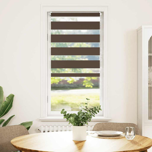 Zebra blind 40.9x100 cm Fabric Width 36.7 cm coffee